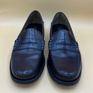 Men’s Burgandy Sebago “Classic Dan” Leather Shoe Size 9.5